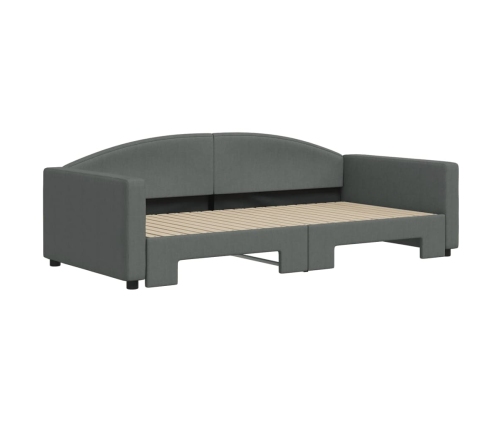 Sofá cama nido tela gris oscuro 100x200 cm