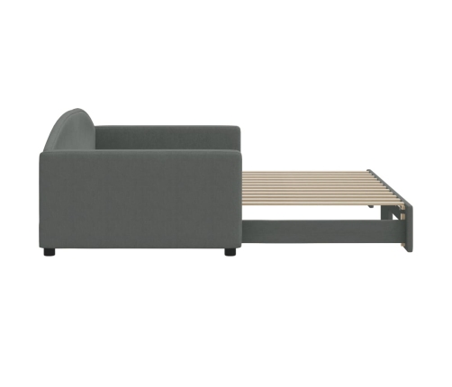 Sofá cama nido tela gris oscuro 100x200 cm
