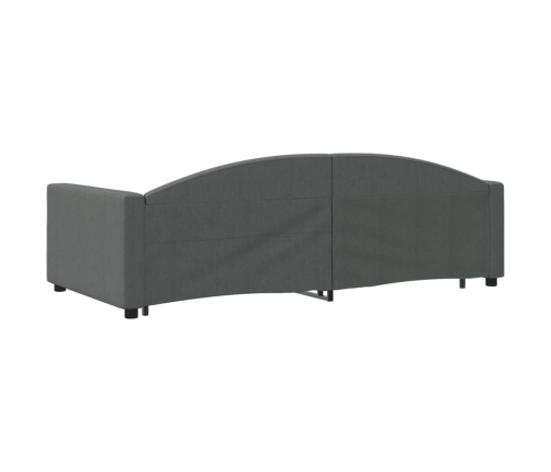 Sofá cama nido tela gris oscuro 100x200 cm
