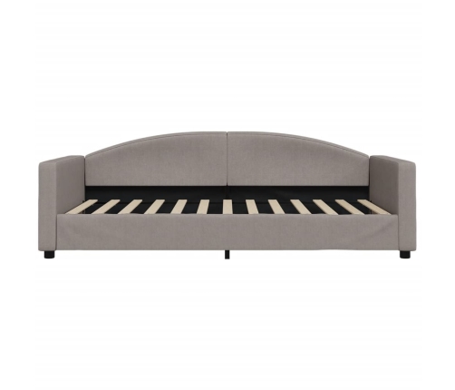 vidaXL Sofá cama nido tela gris taupe 100x200 cm