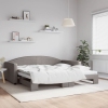 vidaXL Sofá cama nido tela gris taupe 100x200 cm