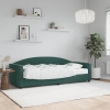 Sofá cama con colchón terciopelo verde oscuro 80x200 cm