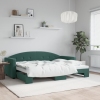 Sofá cama nido terciopelo verde oscuro 80x200 cm