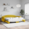 Sofá cama nido terciopelo amarillo 90x200 cm