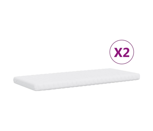 vidaXL Sofá cama nido con colchón terciopelo negro 90x200 cm