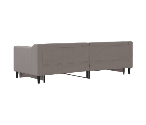 Sofá cama nido tela gris taupe 80x200 cm