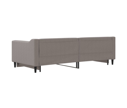 Sofá cama nido tela gris taupe 90x200 cm