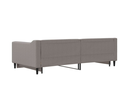 Sofá cama nido tela gris taupe 100x200 cm