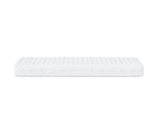 vidaXL Sofá cama con colchón tela crema 100x200 cm