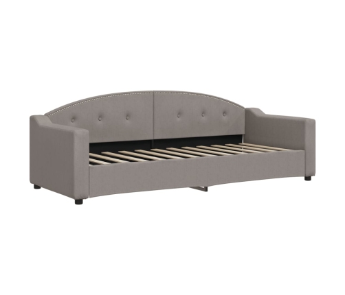 vidaXL Sofá cama nido tela gris taupe 80x200 cm