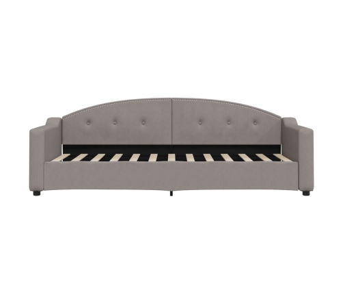 vidaXL Sofá cama nido tela gris taupe 80x200 cm