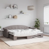 vidaXL Sofá cama nido tela gris taupe 80x200 cm