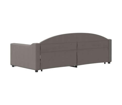 Sofá cama nido tela gris taupe 90x200 cm