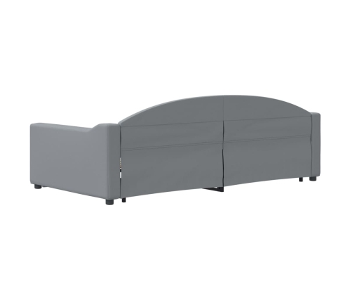 Sofá cama nido tela gris claro 100x200 cm