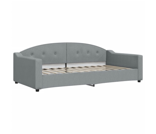Sofá cama nido tela gris claro 100x200 cm