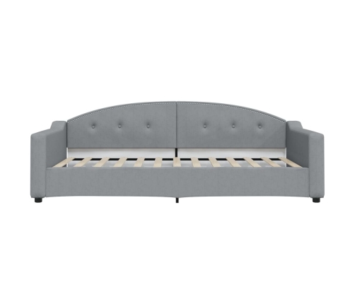 Sofá cama nido tela gris claro 100x200 cm