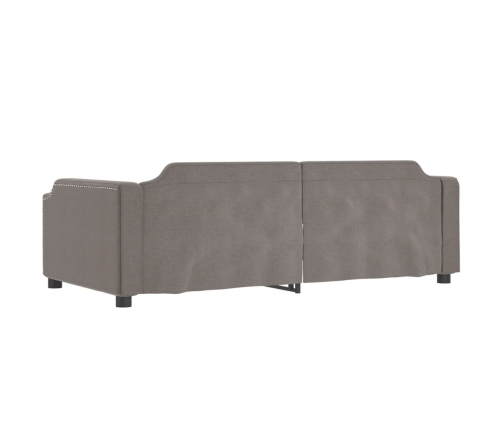 Sofá cama nido tela gris taupe 80x200 cm