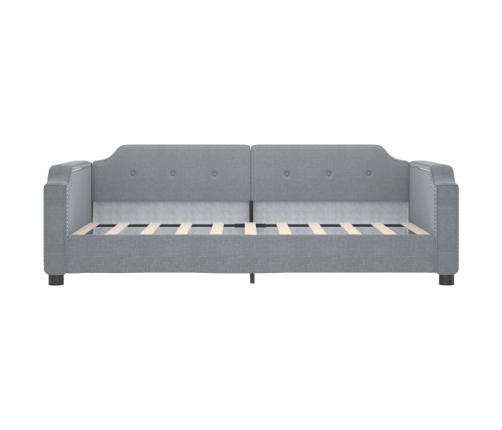 vidaXL Sofá cama nido tela gris claro 90x190 cm