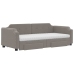 Sofá cama nido con cajones tela gris taupe 80x200 cm