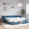 vidaXL Sofá cama nido con cajones terciopelo azul 80x200 cm