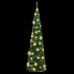 Árbol de Navidad artificial desplegable 50 LED verde 120 cm