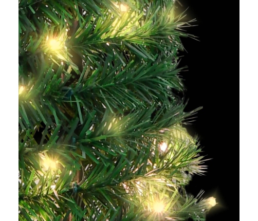 Árbol de Navidad artificial desplegable 50 LED verde 120 cm