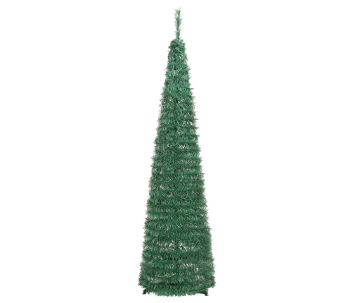 Árbol de Navidad artificial desplegable 50 LED verde 120 cm