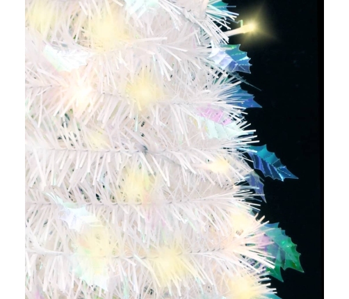 Árbol de Navidad artificial desplegable 100 LED blanco 150 cm