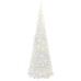 Árbol de Navidad artificial desplegable 100 LED blanco 150 cm