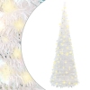 Árbol de Navidad artificial desplegable 200 LED blanco 210 cm