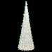 Árbol de Navidad artificial desplegable 200 LED blanco 210 cm