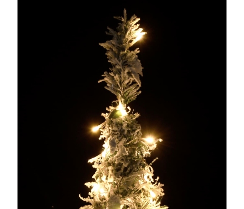 Árbol de Navidad artificial desplegable con nieve 50 LED 120 cm