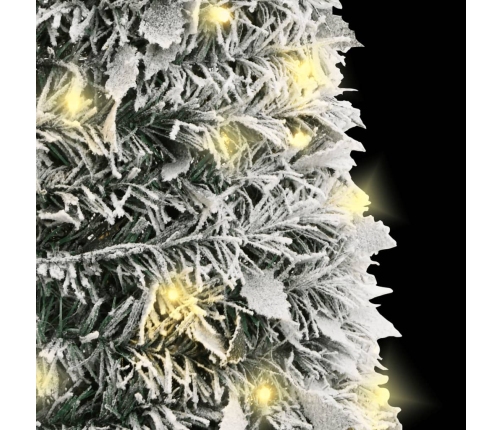 Árbol de Navidad artificial desplegable con nieve 50 LED 120 cm