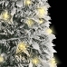 Árbol de Navidad artificial desplegable con nieve 50 LED 120 cm