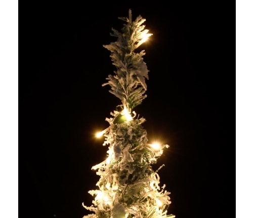 Árbol de Navidad artificial desplegable con nieve 100 LED 150cm