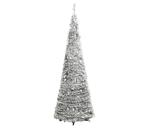 Árbol de Navidad artificial desplegable con nieve 100 LED 150cm