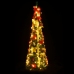 Árbol de Navidad artificial desplegable 50 LED verde 120 cm