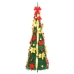 Árbol de Navidad artificial desplegable 50 LED verde 120 cm