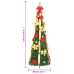 Árbol de Navidad artificial desplegable 50 LED verde 120 cm