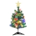 Mini árbol de Navidad artificial con 20 luces LED verde 45 cm