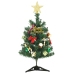 Mini árbol de Navidad artificial con 20 luces LED verde 45 cm