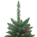 Árboles de Navidad artificiales 2 uds 100 LED verde 120 cm