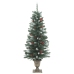 Árboles Navidad artificiales 2 uds 100 LED verde blanco 120 cm