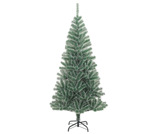 Árbol de Navidad artificial verde con nieve 180 cm