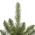 Árbol de Navidad artificial con bisagras y soporte verde 210 cm