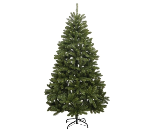 Árbol de Navidad artificial con bisagras y soporte verde 270 cm