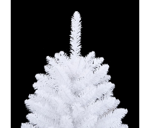 Árbol de Navidad artificial con bisagras y soporte blanco 120cm