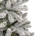 Árbol de Navidad artificial con bisagras y nieve flocada 240 cm