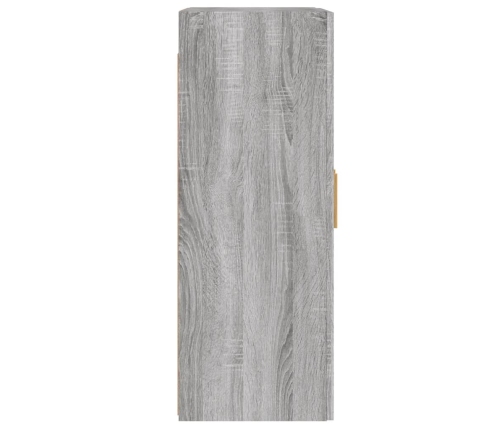 Armarios de pared 2 uds madera de ingeniería gris Sonoma