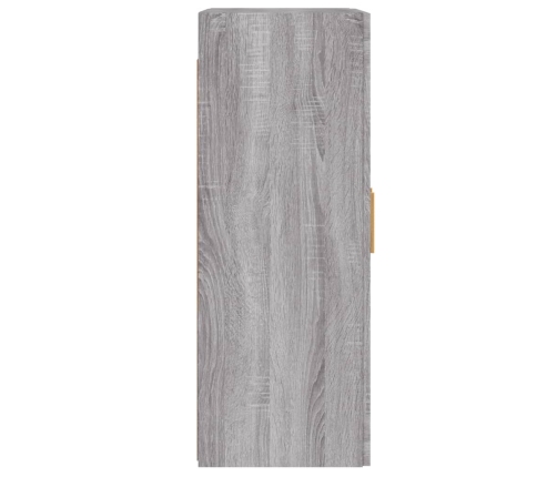 Armarios de pared 2 uds madera de ingeniería gris Sonoma